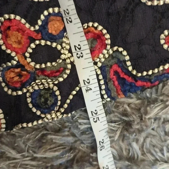 Dennis Basso Soutache Lace Jacket with Faux leather trim - Picture 10 of 10